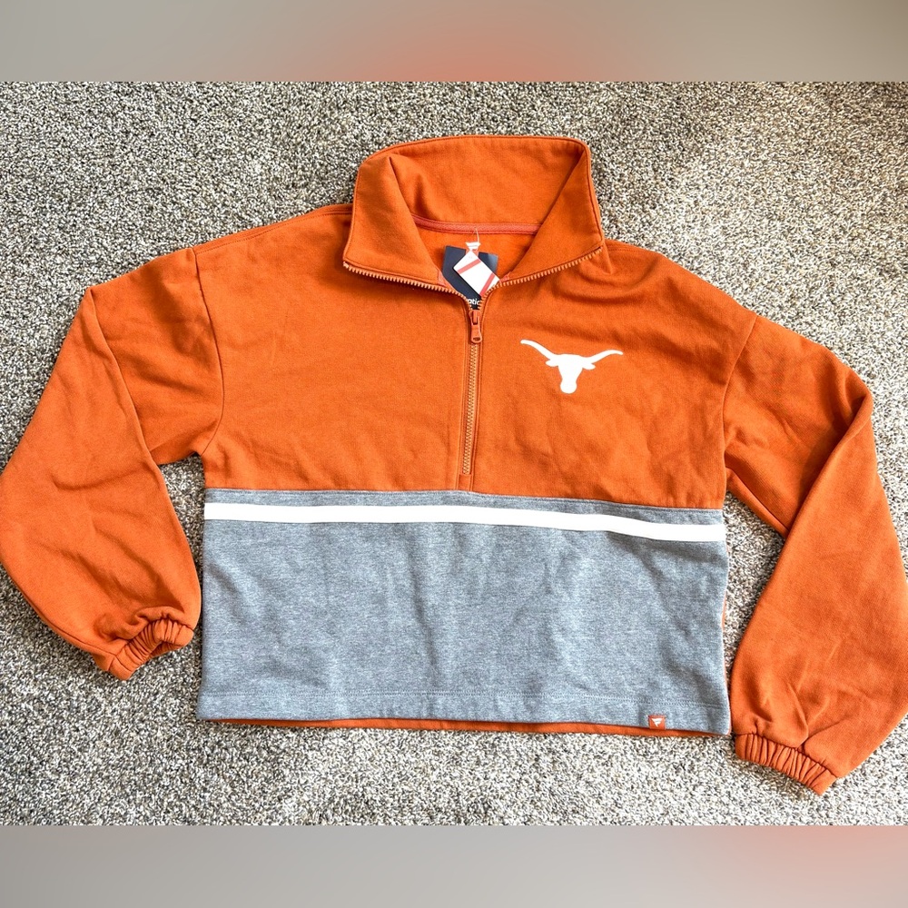NWT Texas Longhorn quarter zip sweatshirt size small